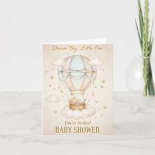 Träume groß, kleiner Schatz – Babyparty Einladung