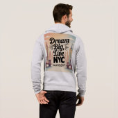 Träume groß, lebe NYC Hoodie (Schwarz voll)