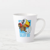 Träume groß! Motivierend dynamischer Tortoise-Cart Milchtasse (Rechts)