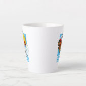 Träume groß! Motivierend dynamischer Tortoise-Cart Milchtasse (Vorderseite)