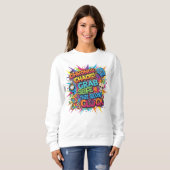 "Träume Groß Motivierend Sweatshirt (Vorne ganz)