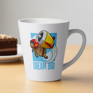 Träume groß! Motivierende dynamische Schildkröten- Milchtasse