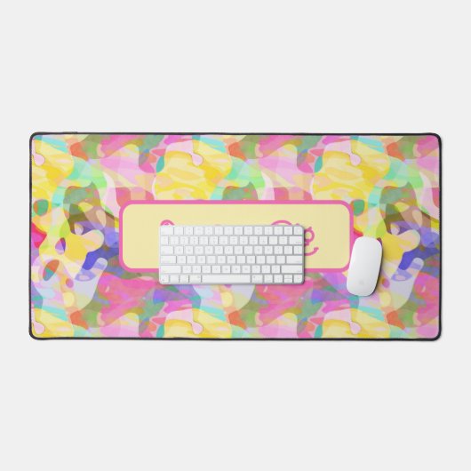 Träume groß! Pastel Abstrakt Art Design Schreibtischunterlage (Tastatur & Maus)