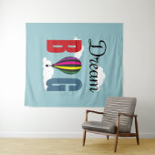 Träume groß wandteppich (Beispiel (Horizontal))