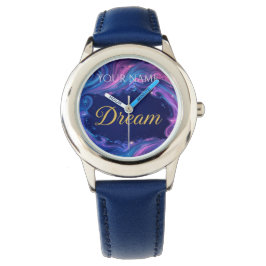 Träume groß - wunderschön gestaltete personalisier armbanduhr