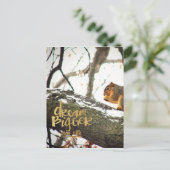 Träume größer als das Leben Eichhörnchen Postkarte (Stehend Vorderseite)