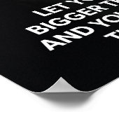 Träume größer als deine Ängste - Wolf Motivierend Poster (Ecke)