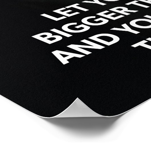 Träume größer als deine Ängste - Wolf Motivierend Poster (Ecke)