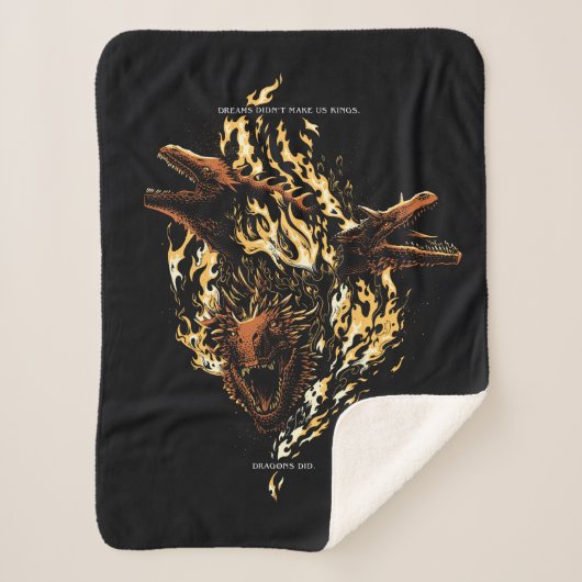 Träume haben uns nicht zu Königen gemacht. Drachen Sherpadecke (Vorderseite)