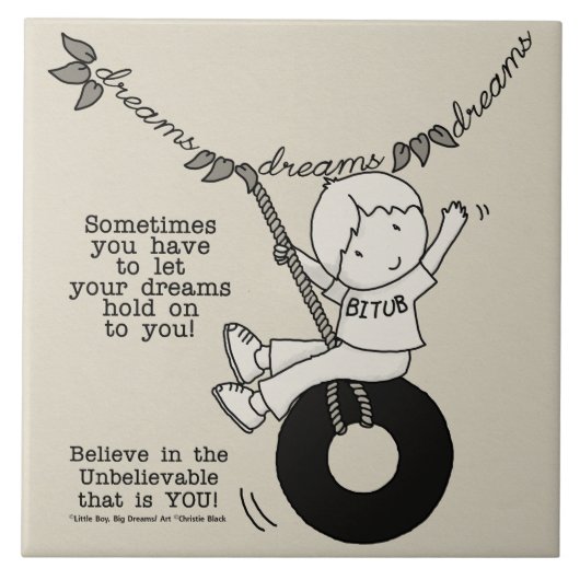 Träume halten dich fest fliese (Vorderseite)