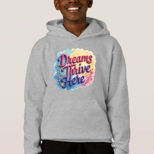 Träume hier gedeihen - Abstrakt lebendig und aufre Hoodie