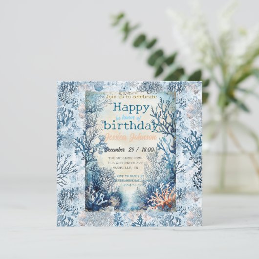 Träume im Meer Save The Date (Stehend Vorderseite)