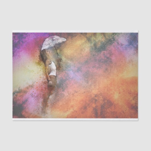 Träume im Regen enttäuschend Thema Seidenpapier (Vorderseite)