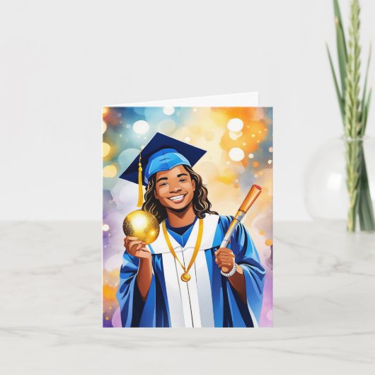 Träume in Bewegung - Feiern Sie Ihren Abschluss Karte (Vorderseite)