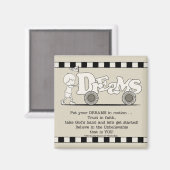 Träume in Bewegung Magnet (Vorderseite/Rückseite)