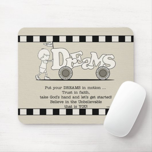 Träume in Bewegung Mousepad (Mit Mouse)