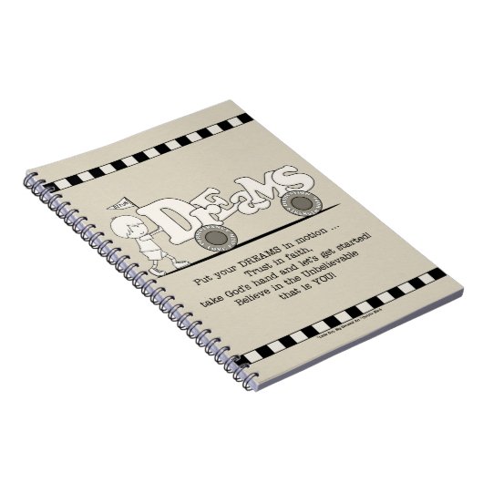 Träume in Bewegung Notizblock (Rechte Seite)