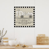 Träume in Bewegung Poster (Küche)