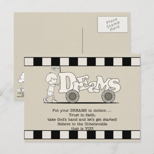 Träume in Bewegung Postkarte (Vorne/Hinten)