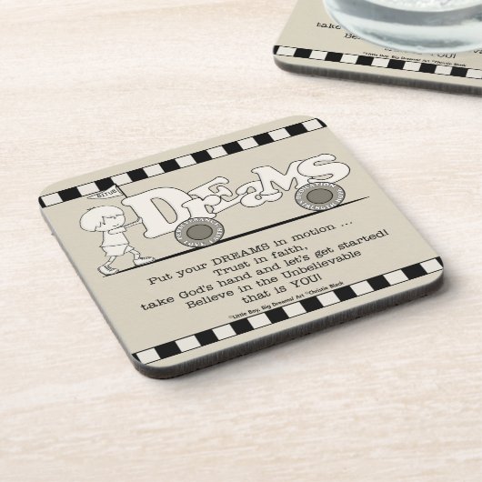 Träume in Bewegung Untersetzer (Linke Seite)