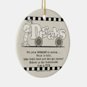 Träume in der Bewegung Keramikornament (Rechts)