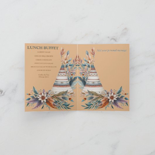 Träume in einem Bohemischen Thema Einladung (Innenseite)