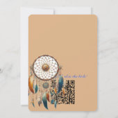 Träume in einem Bohemischen Thema Einladung (Rückseite)