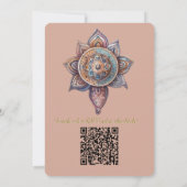 Träume in einem Bohemischen Thema Einladung (Rückseite)