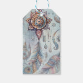 Träume in einem Bohemischen Thema Geschenkanhänger (Rückseite)