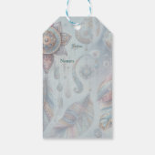 Träume in einem Bohemischen Thema Geschenkanhänger (Rückseite)