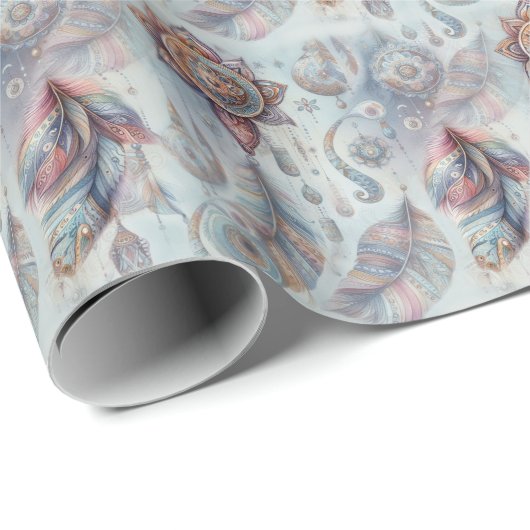 Träume in einem Bohemischen Thema Geschenkpapier (Rolleneckpunkt)