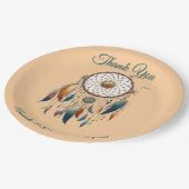 Träume in einem Bohemischen Thema Pappteller (Schrägansicht)