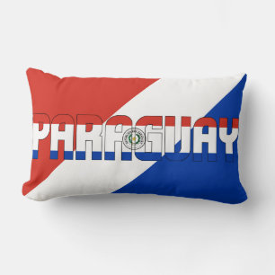 Träume in Farbe mit der Flagge von Paraguay Lendenkissen