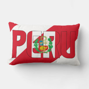 Träume in Farbe mit der Flagge von Peru Lendenkissen