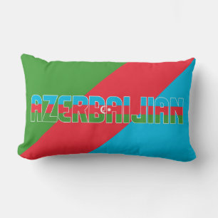 Träume in Farbe mit der patriotischen Flagge Aserb Lendenkissen