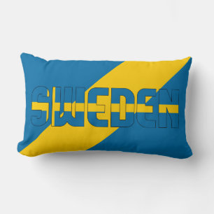 Träume in Farbe mit der schwedischen patriotischen Lendenkissen