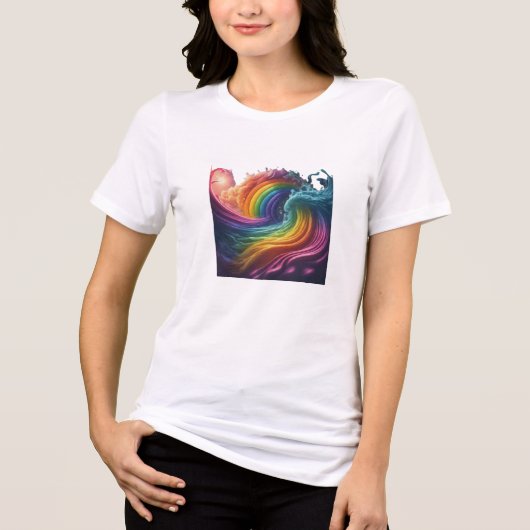 Träume in Farben Tri-Blend Shirt (Vorderseite)