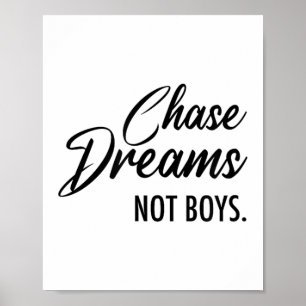Träume jagen, nicht Jungen, Traumjäger, Motivieren Poster