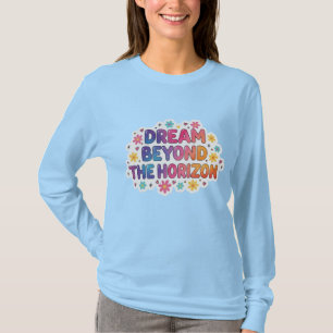 Träume jenseits des Horizonts  Ästhetisches farben T-Shirt
