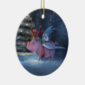 Träume kommen True Einzigartig Flying Foig Weihnac Keramik Ornament (Rechts)