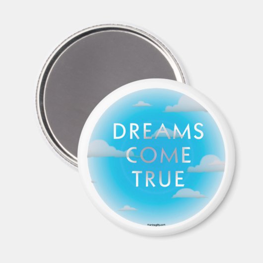 Träume kommen Wahre Magnet (Vorderseite/Rückseite)