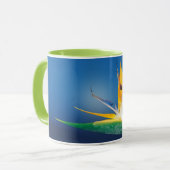 "Träume kommen wahrer" Paradiesvogel Tasse (Vorderseite Links)