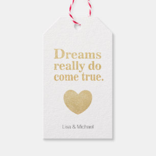Träume kommen wirklich zum personalisierten Herz Geschenkanhänger