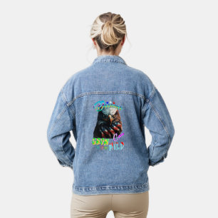 Träume können wild wachsen jeansjacke