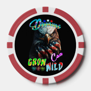 Träume können wild wachsen pokerchips