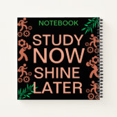 Träume. Lernen Sie. erobern Notizblock (Rückseite)