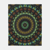 Träume Mandala Fleecedecke (Vorderseite)