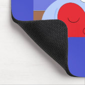 Träume meines Herzens: Blau Mousepad (Ecke)