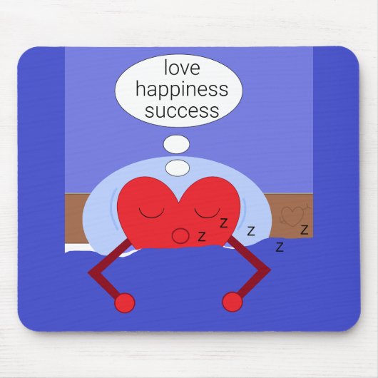 Träume meines Herzens: Blau Mousepad (Vorne)