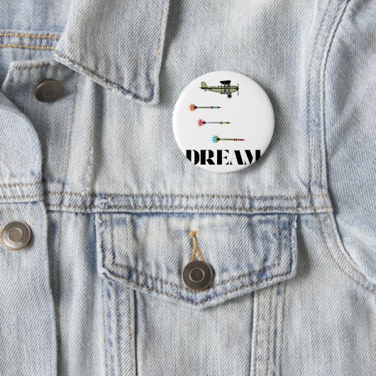 Träume mit Flügen Button (Beispiel)